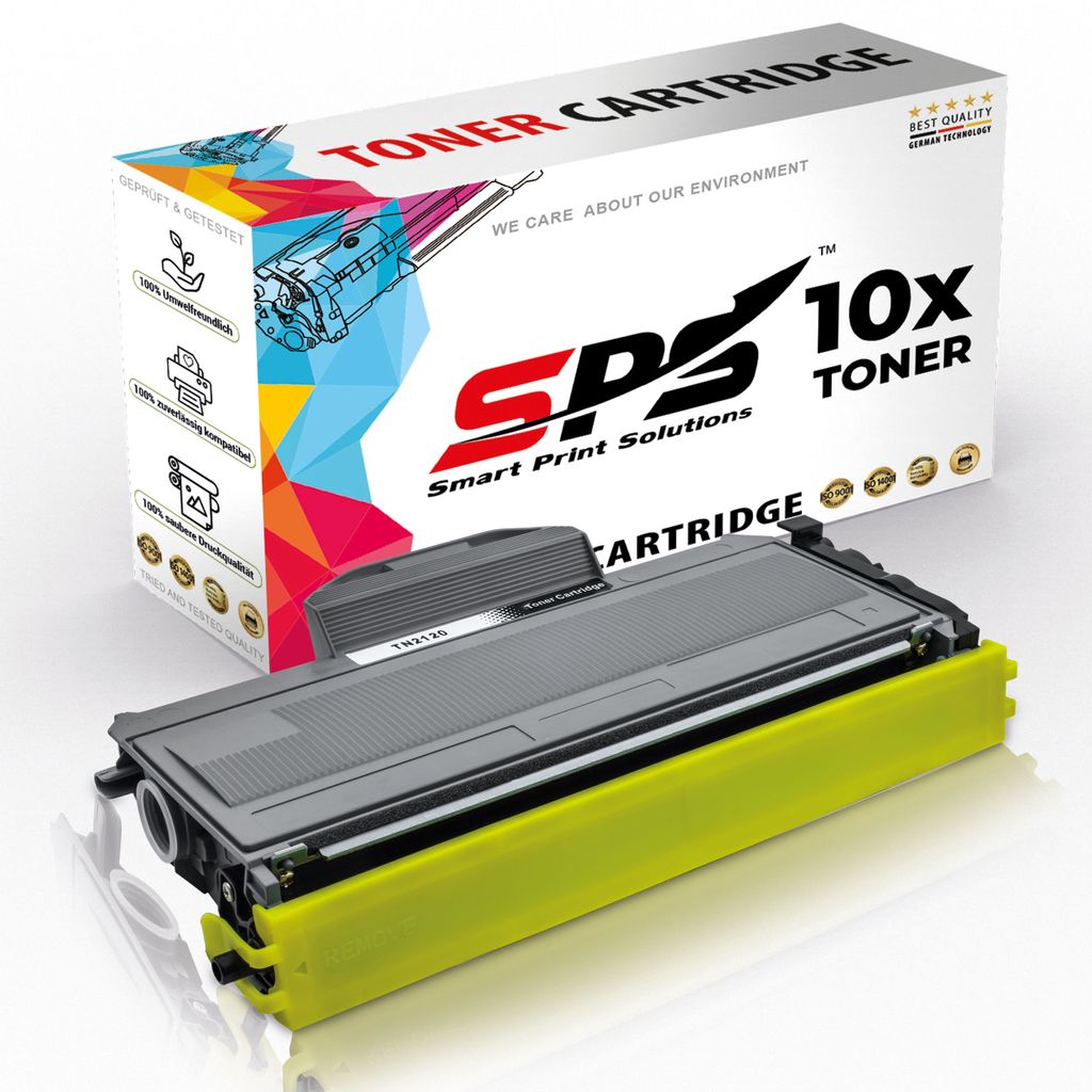 10x Toner TN2120 TN-2120 Schwarz Kompatibel für Brother HL-2140 Drucker