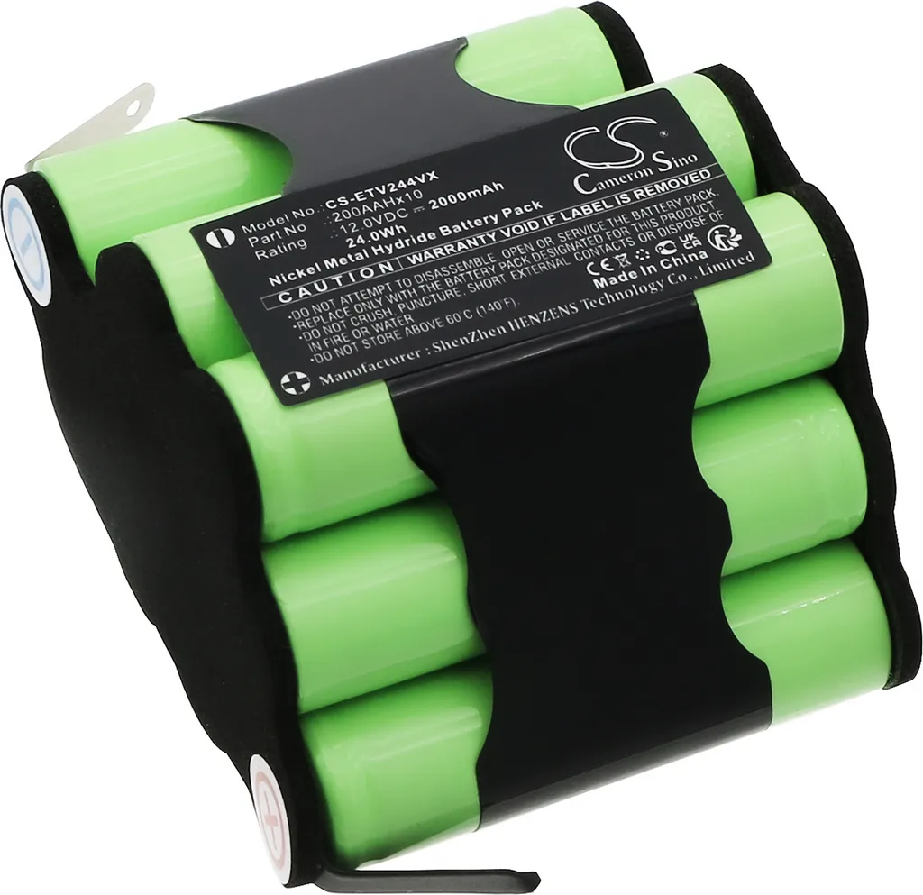 Batterie TECHTEK pour ETA 2442 Verto 200AAHx10 remplace 90000 90001