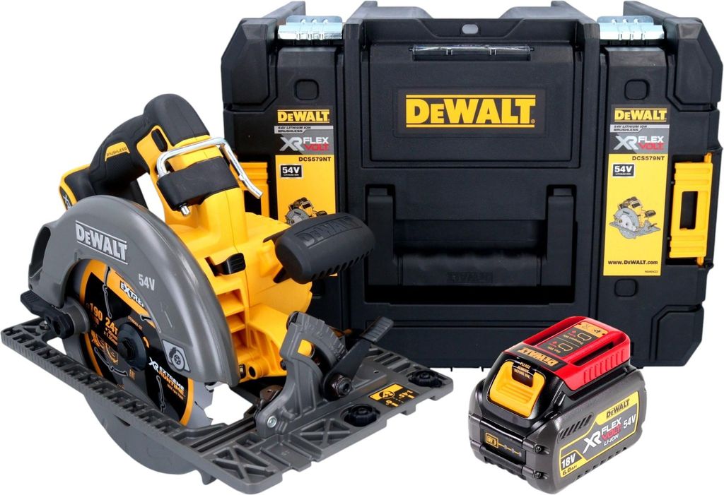 DeWalt DCS 579 NT Akku Handkreissäge 54 V FlexVolt 190 mm Produktbild 
