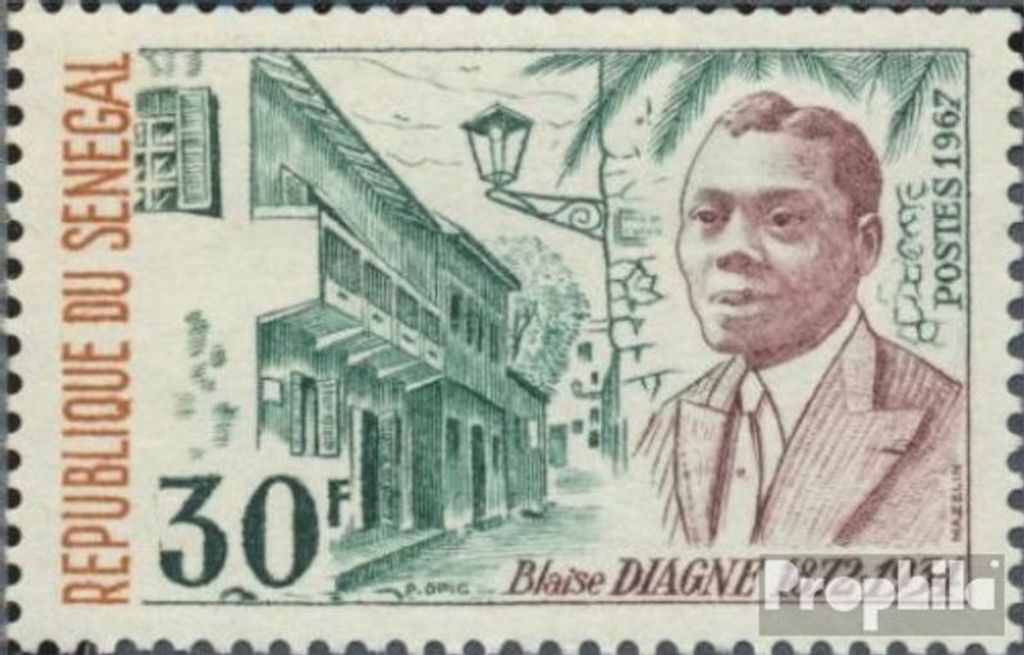 Briefmarken Senegal 1967 Mi 357 (kompl.Ausg.) postfrisch Blaise Diagne