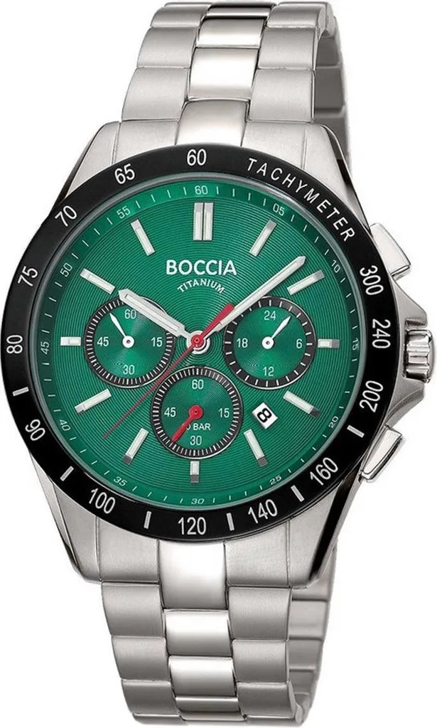 Montre Sport Chic Boccia 3733-02 - Chronographe Étanche 100M Titane