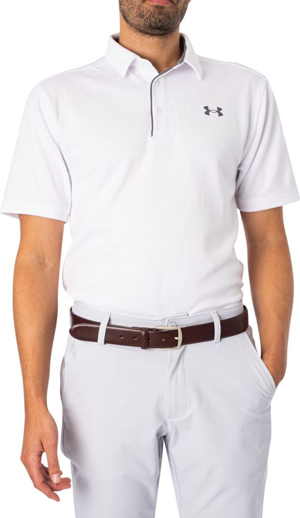 Under Armour Tech-Poloshirt, Weiß L Produktbild 