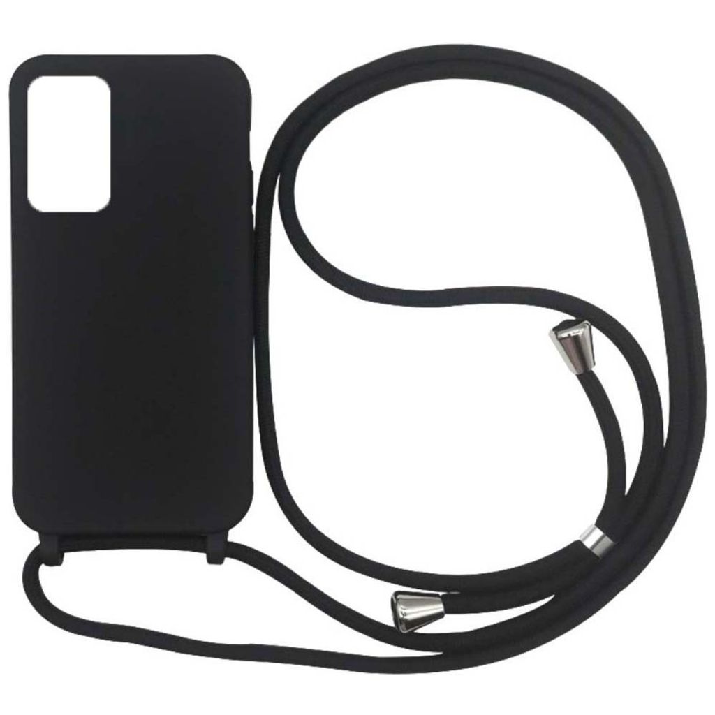 Smartphonica Samsung Galaxy S20 Plus Tasche mit Lanyard - Schwarz