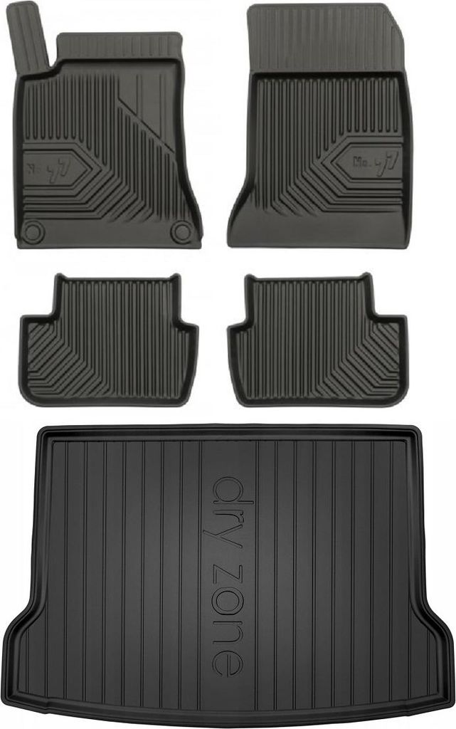 SET 77 Fußmatten und Fußmatten Mercedes-Benz GLA X156 2013-2019
