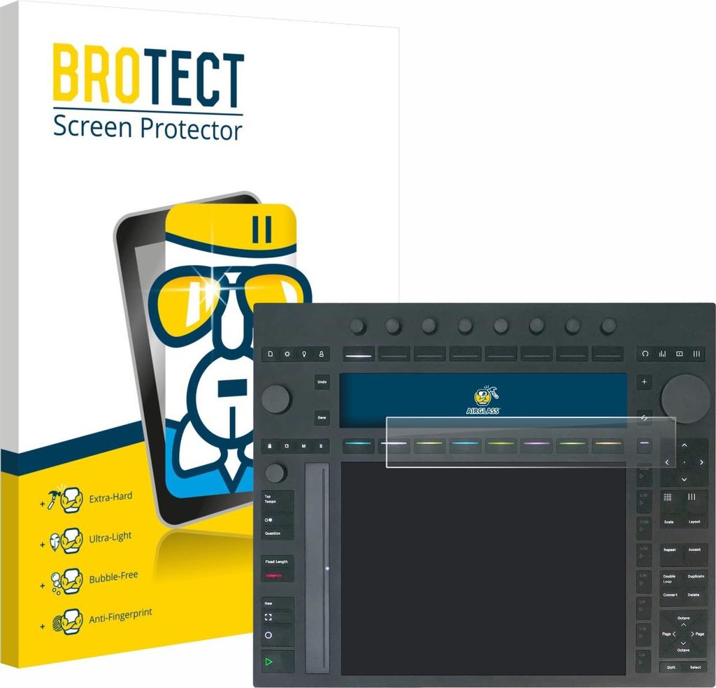 BROTECT Schutzglas für Ableton Push 3 Schutzfolie Panzer Folie Glas Display Schutz klar