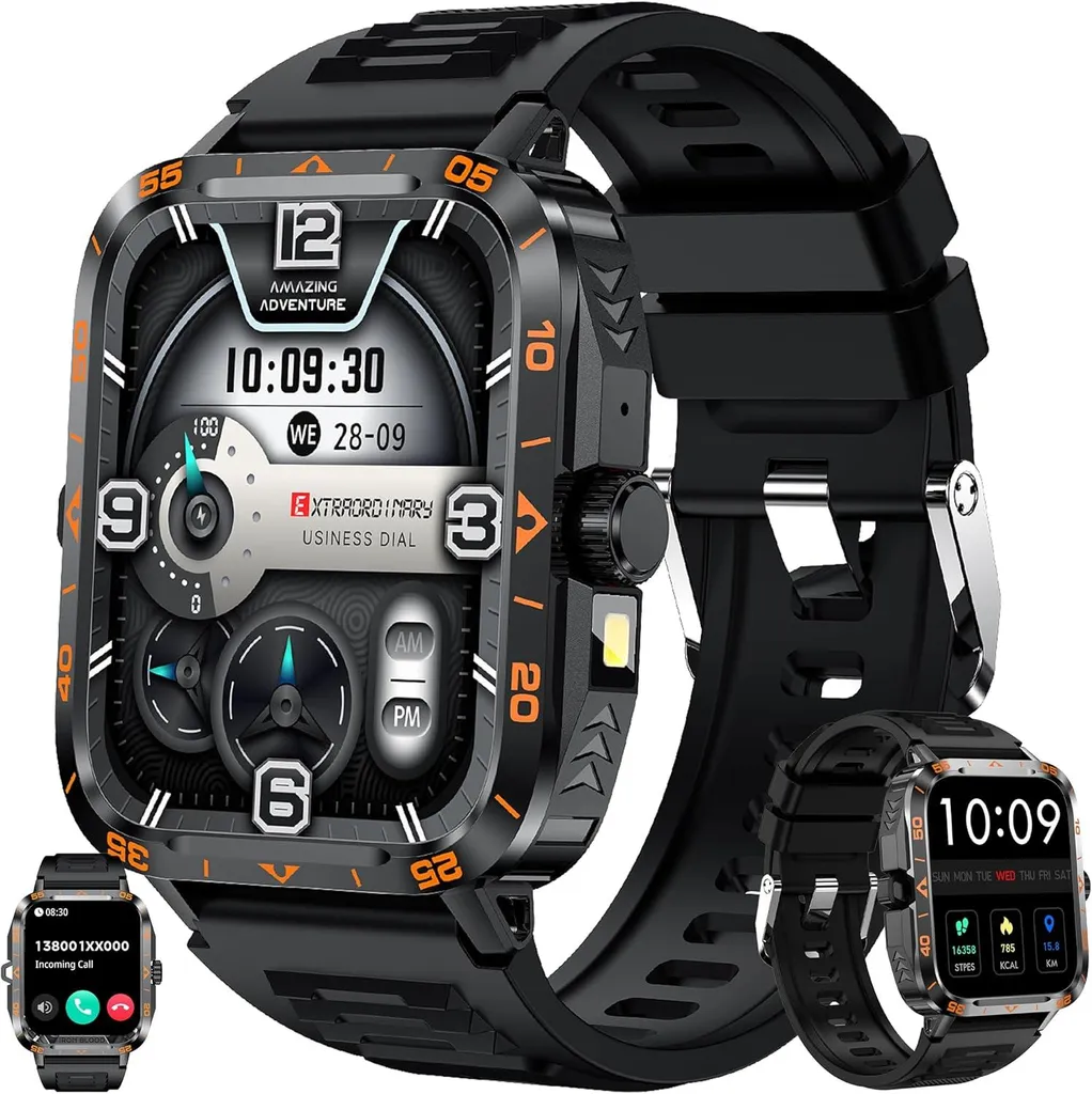 Orologio Smartwatch Uomo Elegante e Sportivo - Regalo Ideale con Chiamate