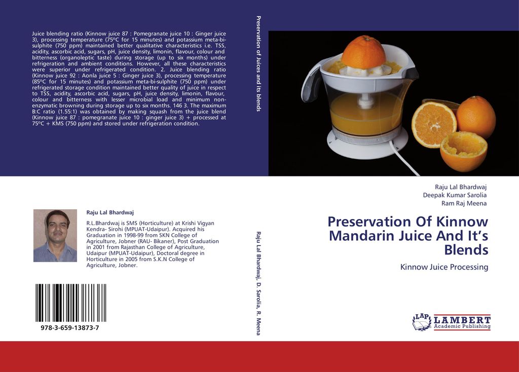 Preservation Of Kinnow Mandarin Juice And It's Blends