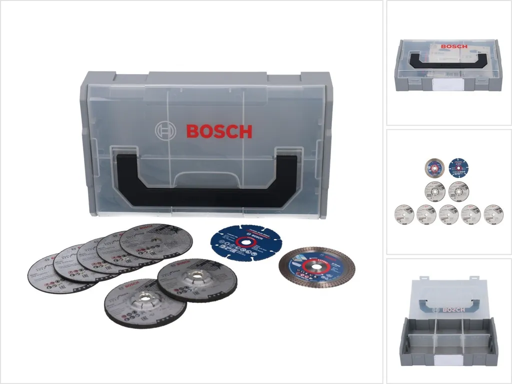 Bosch L-Boxx Mini Jeu de 9 Disques à Tronçonner et Ébarber 76x10mm