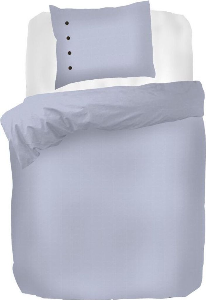 Kayori Shizu Bio-Baumwollsatin Bettwäsche-Garnitur Farbe Hellblau Größe 155x220+80x80 cm
