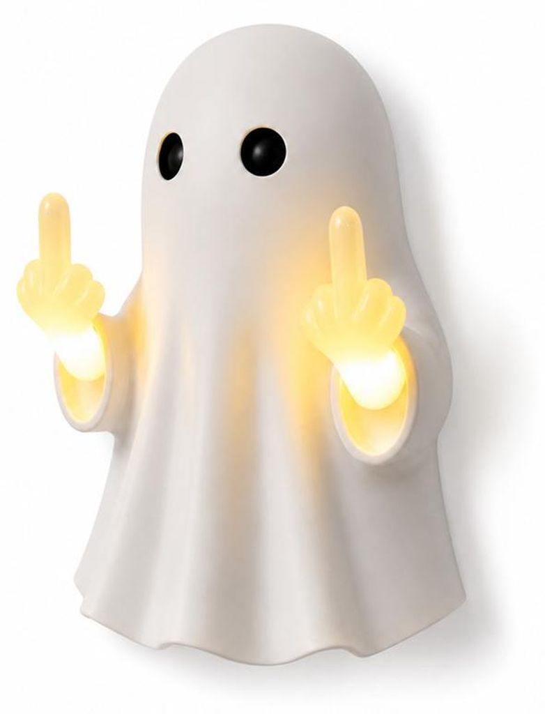 Halloween Gartenfigur Geist, LED Wanddekoration für Produktbild 