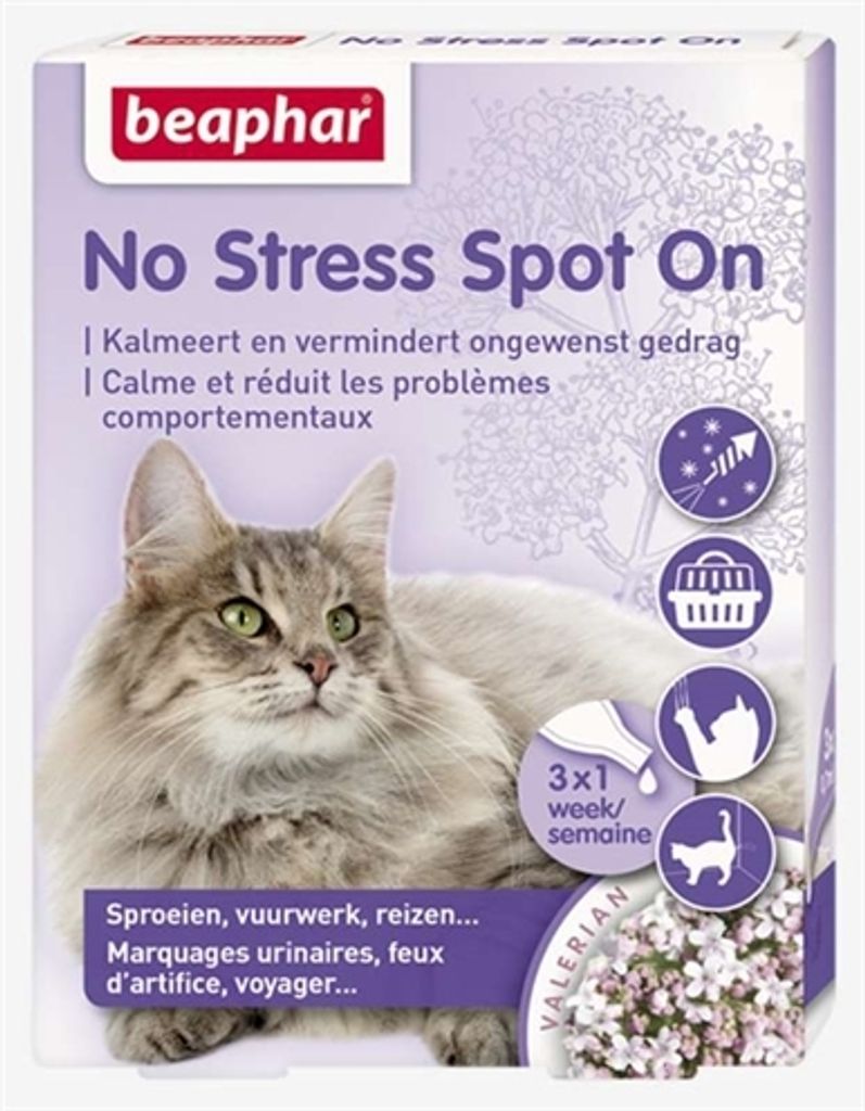 Beaphar No Stress Spot On beruhigt und fördert das gute Verhalten der Katze