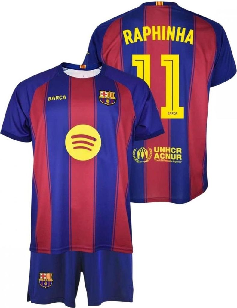 FC Barcelona Fußball Trikot Set Raphinha Heim - 2025-2026 - Kind 152