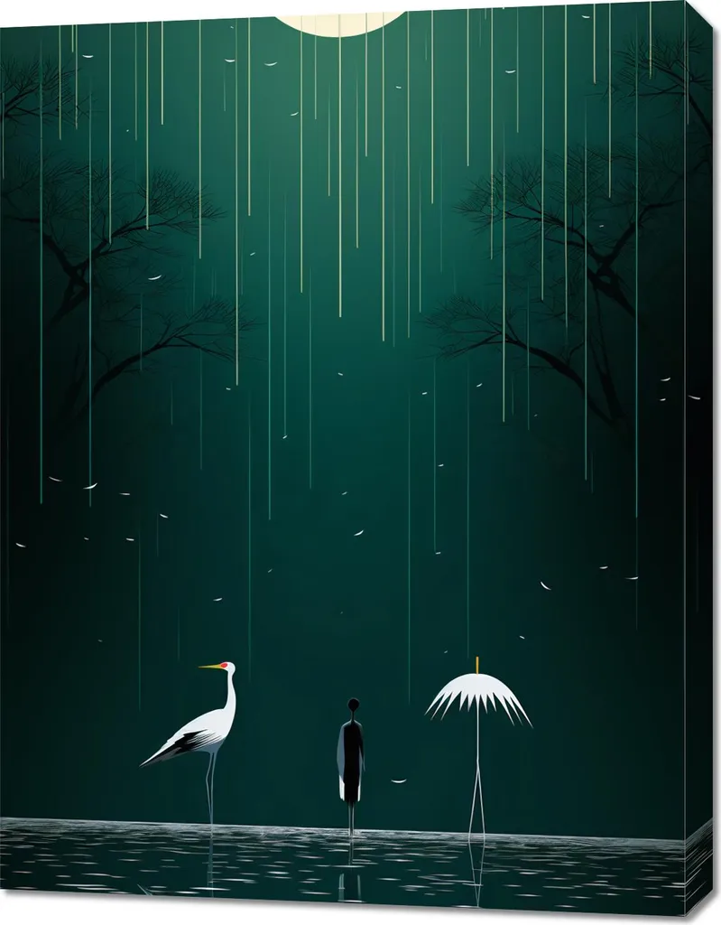 Image 70 x 90 cm Espaces nocturnes haute définition finition mate premium