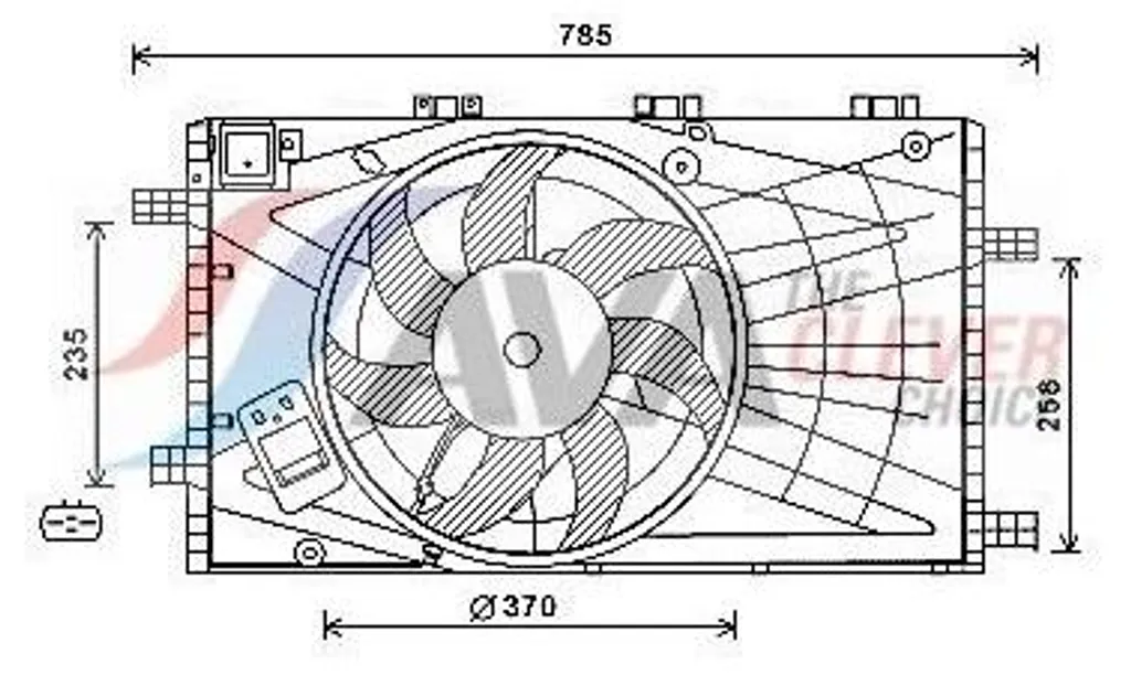 Ventilateur de Radiateur Ø 381 mm pour OPEL INSIGNIA Caravan - Ref OL7621