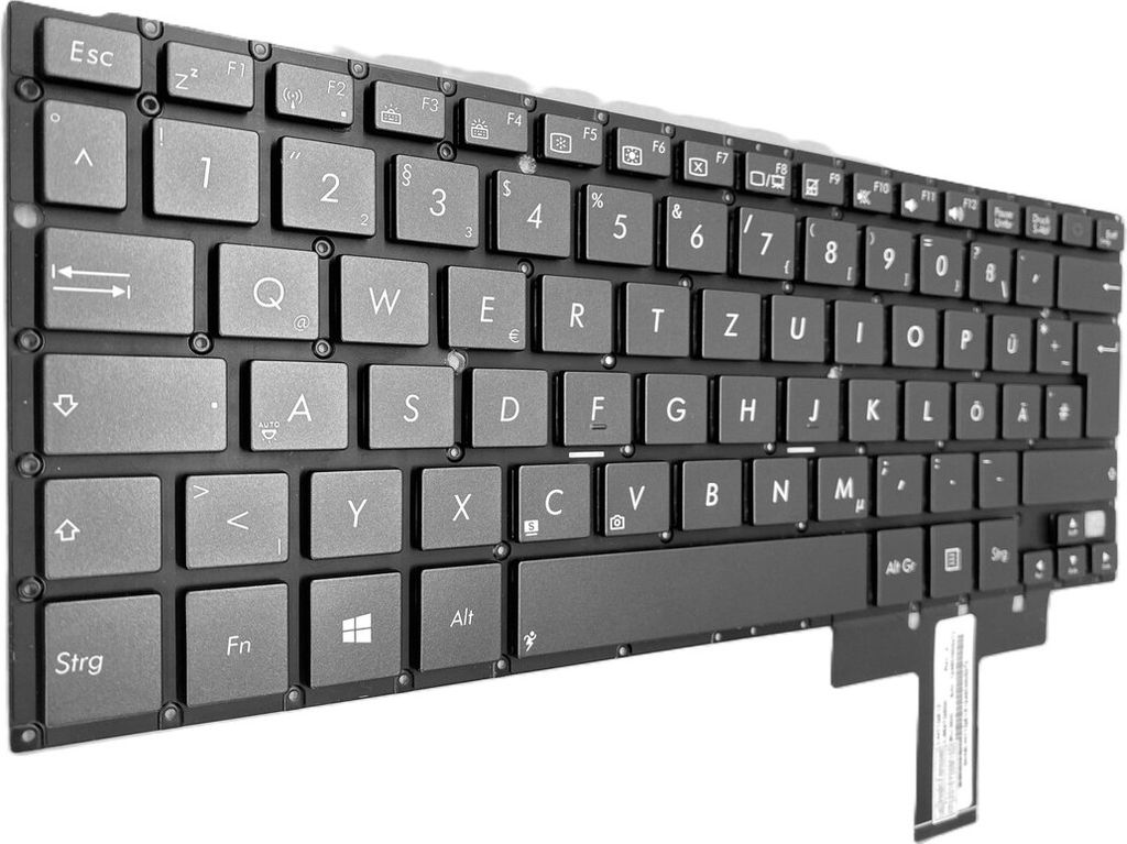 DE - Kaffee Tastatur ohne Beleuchtung kompatibel für ASUS Transformer Book TX300CA