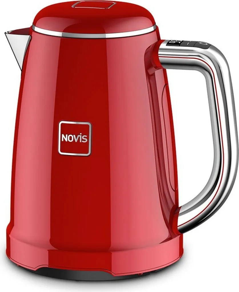 Bouilloire sans BPA Novis KTC1 Rouge Inox - Fini le Tartre et Goût