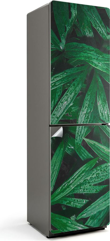 Abstraktes flüssiges Muster – Kühlschrank Aufkleber – Klebefolie Kühlschrank – Kühlschrank Nachbildung – Kühlschrankfolie selbstkleben...
