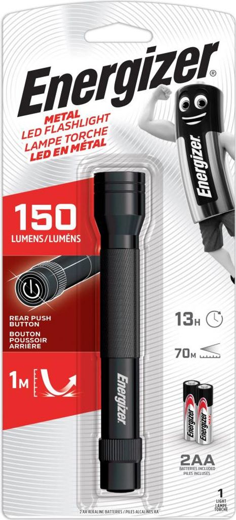 Energizer Taschenlampe Value Metal inkl. 2 x AA schwarz