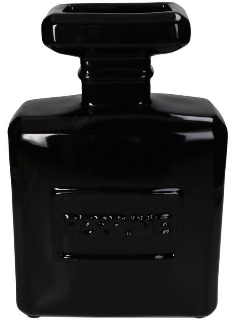 HD Collection Vase Parfumfles Schwarz 20x9x30cm Produktbild 