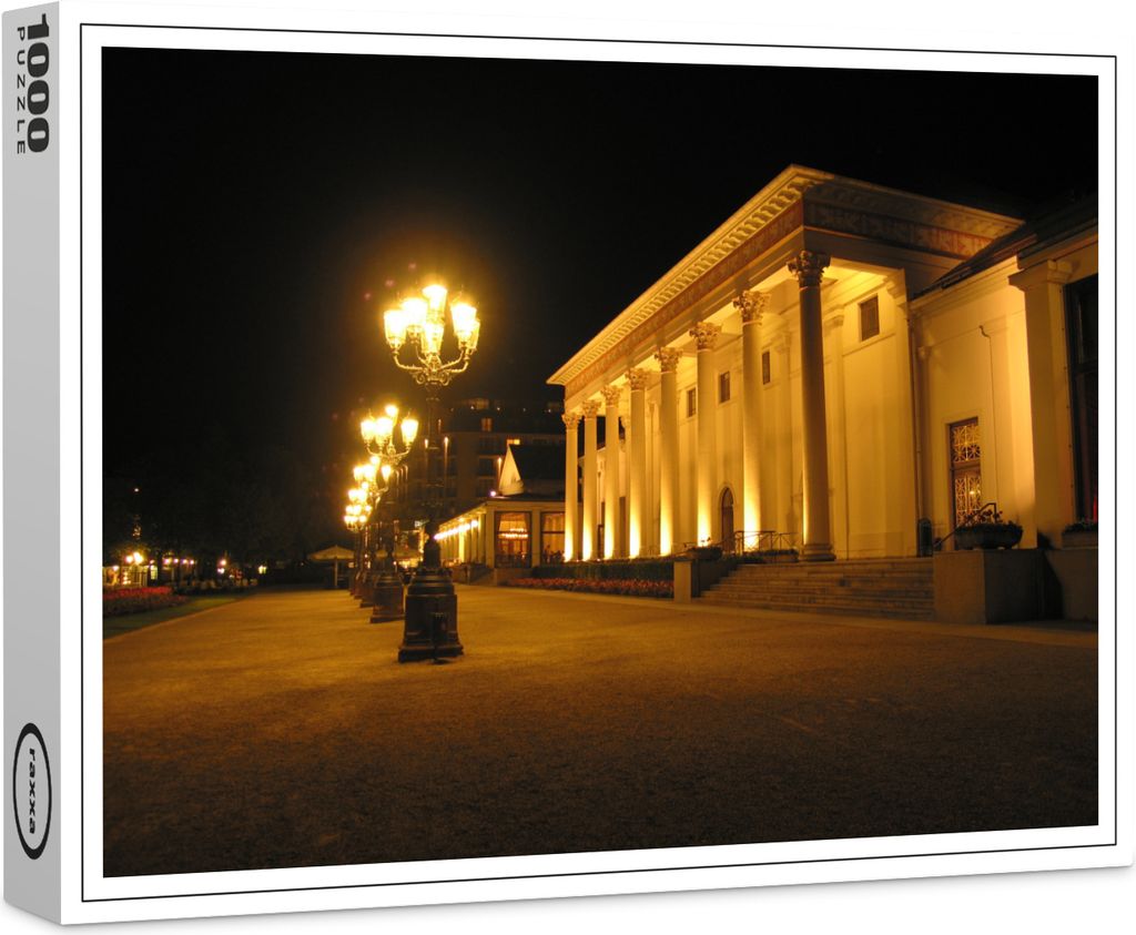 raxxa Premium-Puzzle "Kurhaus Baden-Baden bei Nacht", 1000 Produktbild 
