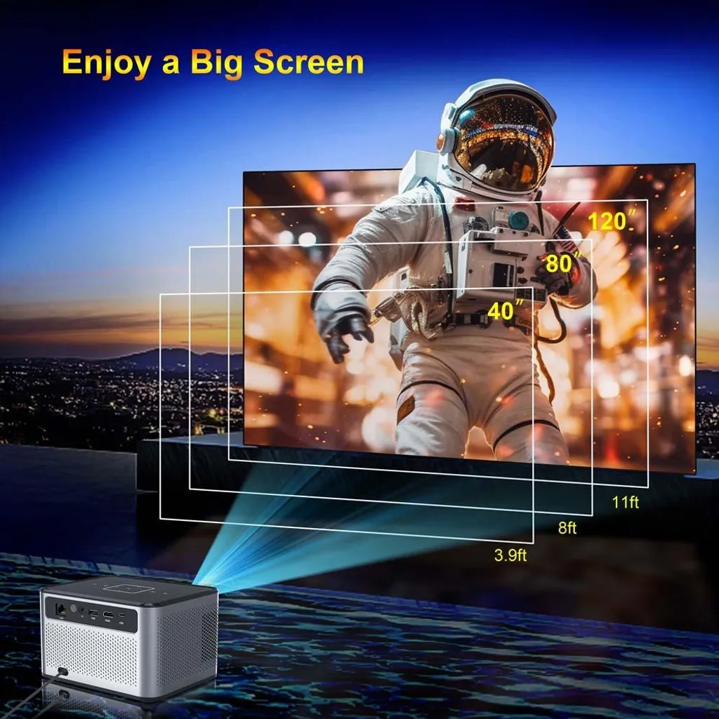 Projecteur 4K avec Bluetooth INF X3PRO et correction trapèze auto - 6