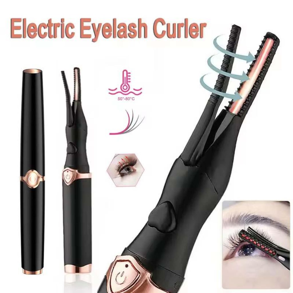 Tragbarer 2-in-1 Wimpernformer mit Heizfunktion, langlebiger Wimpernformer-Kamm USB-Stromversorgung 3 Temperaturstufen Beauty-Gerät