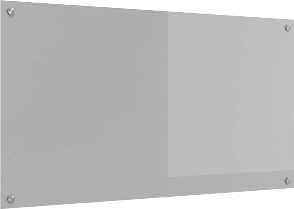 Küchenrückwand Hellgrau 110 x 60 cm Gehärtetes Glas