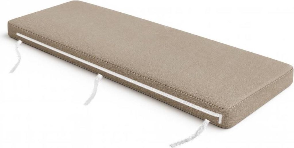 Bankauflage 180×25×3 cm – Sitzkissen Bankpolster für Zuhause, Terrasse & Patiobank | Indoor Sitzauflage mit Befestigungsbändern | Bankkissen ...