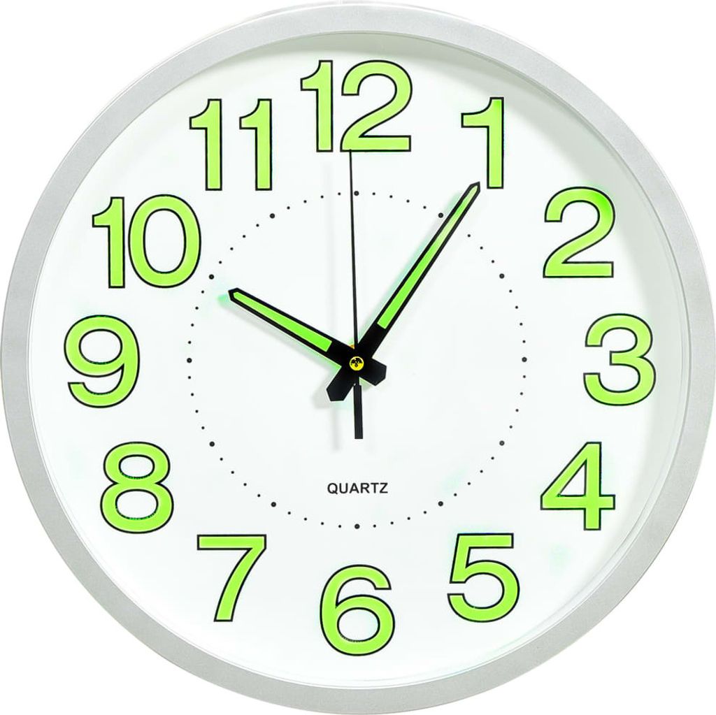 vidaXL Horloge murale lumineuse blanc 30 cm Image du produit 