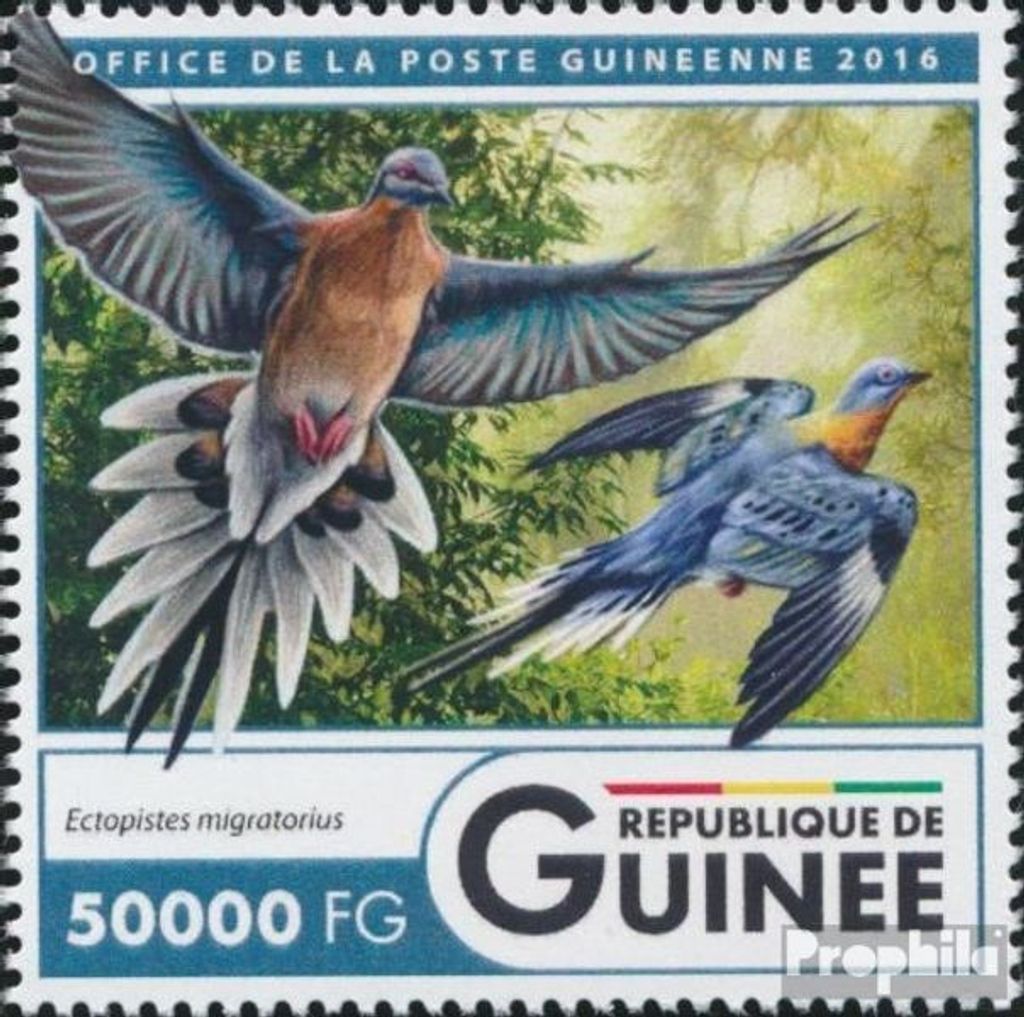 Briefmarken Guinea 2016 Mi 12055 (kompl. Ausgabe) postfrisch Ausgestorbene Tiere