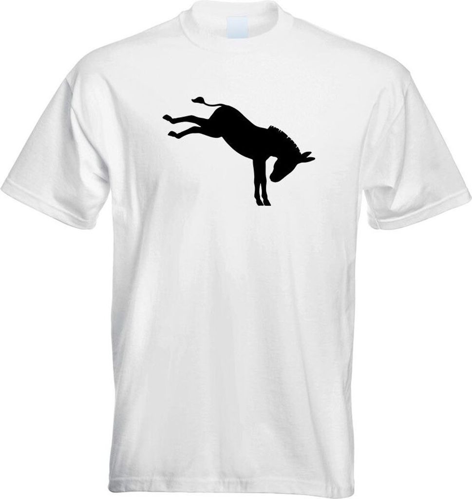 Kiwistar - T-Shirt - Weiss - Esel - Motiv 3 - störrisch Herren Funshirt Bedruckt Design Sprüche Spruch Motive - mit Motiv Bedruckt - Funshirt Des...