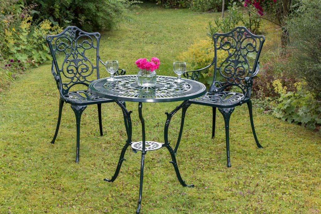 Merxx Gartenmöbelset Lugano 3tlg., 2 Sessel, Tisch Ø 70 cm, Produktbild 