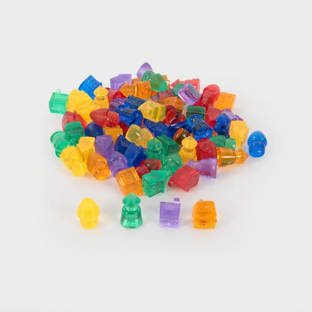 Activité Montessori de Tri et Construction - Maisons Colorées TickiT