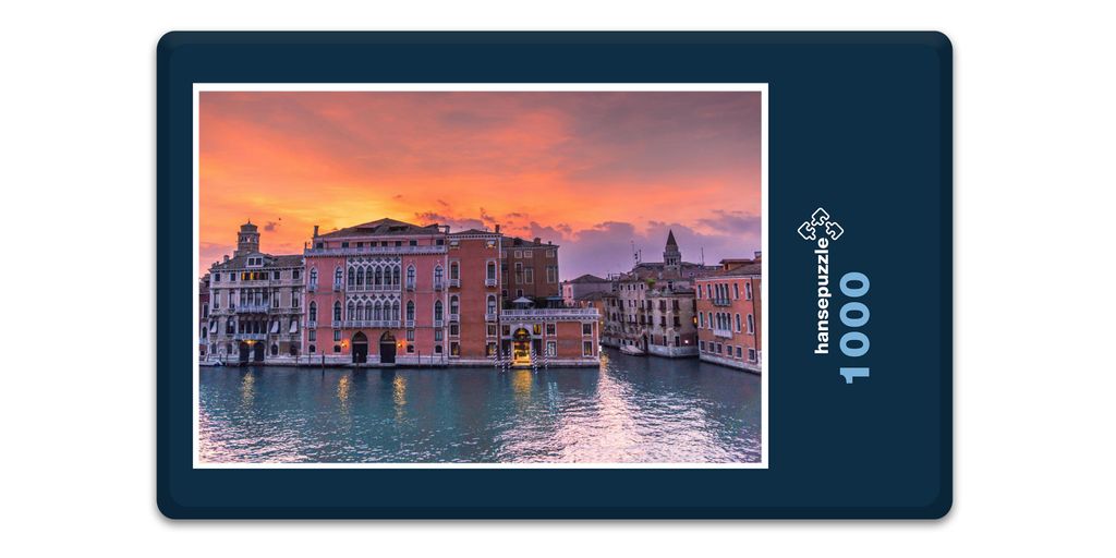 hansepuzzle 16038 - Venezia Puzzle, 1000 Teile, Orte, 60,0 x 46,0cm mit hochwertiger Aufbewahrung, Kartonbox und wiederverschließbarem Beutel