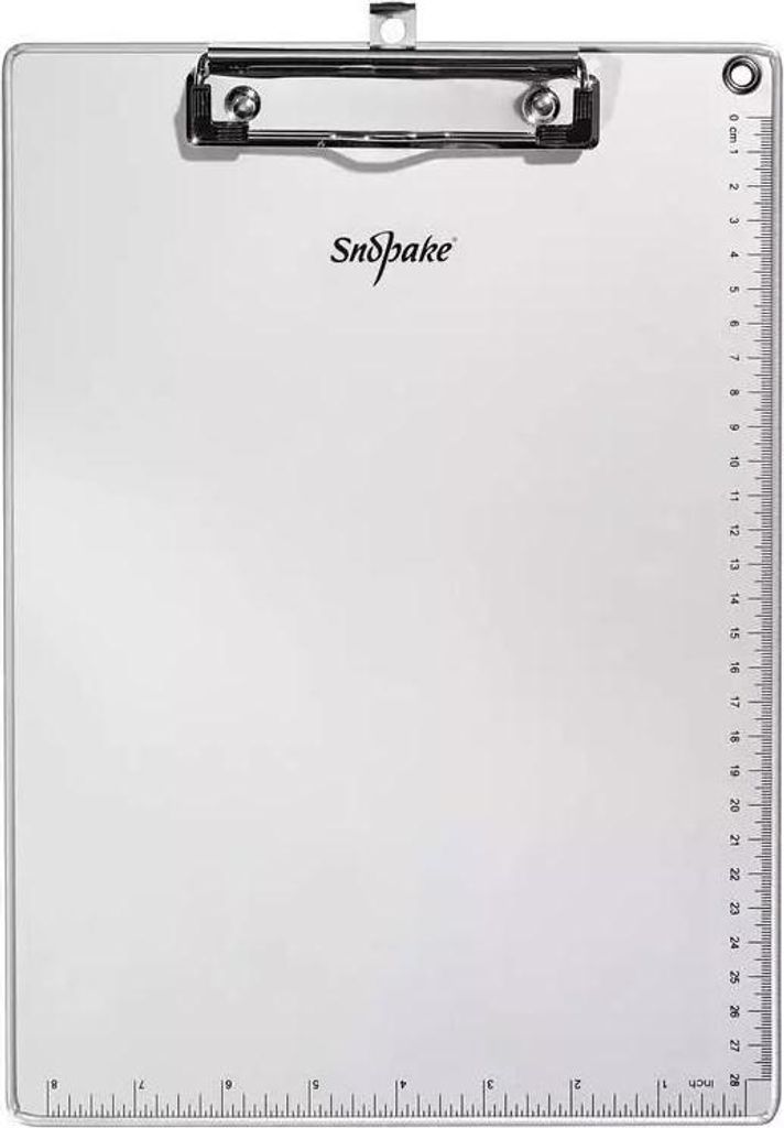 A4-Block mit Metallklammer