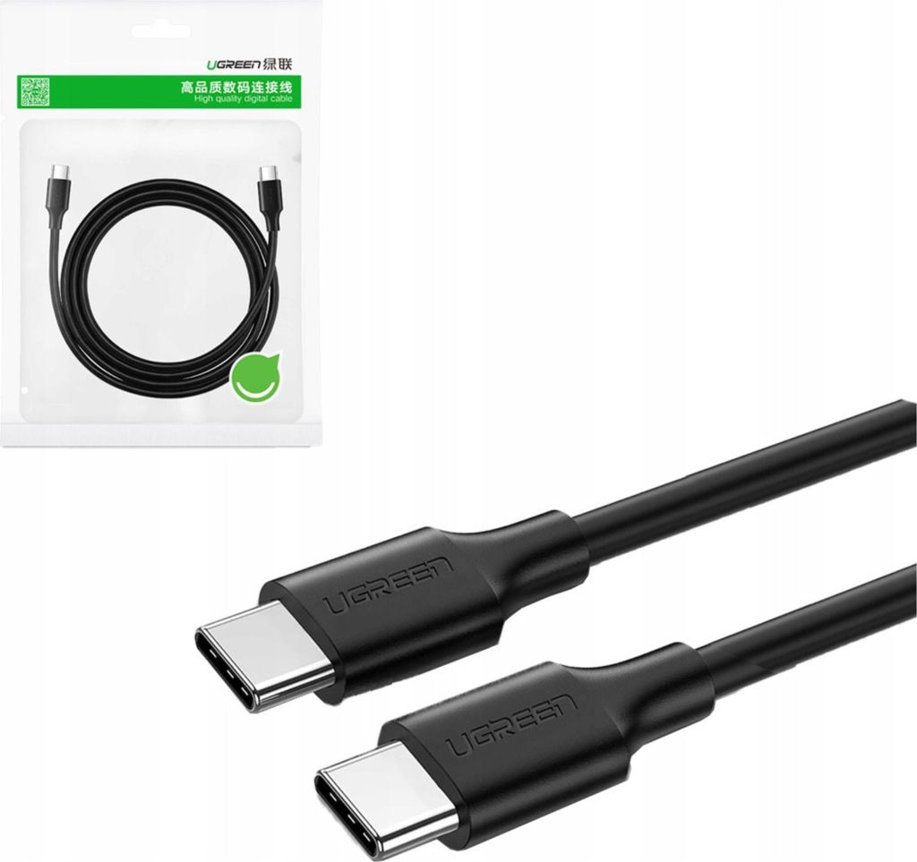 Cavo da Usb-C a Usb-C Ugreen Us286 0,5M (nero) Immagine del prodotto 