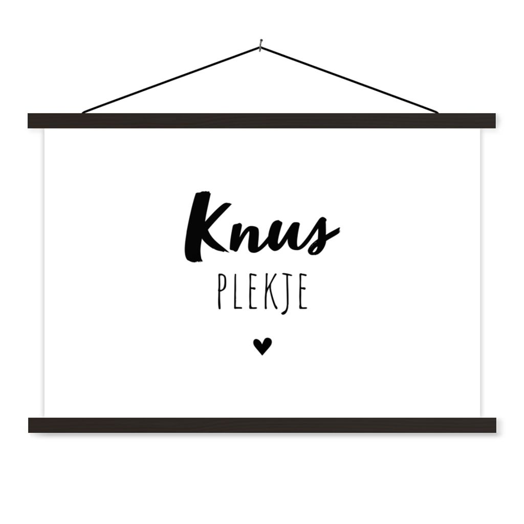 MuchoWow Textilposter Zitate - Gemütliches Plätzchen - Garten - Text 90x60 cm mit schwarzem Rahmen - Aufhängungssatz