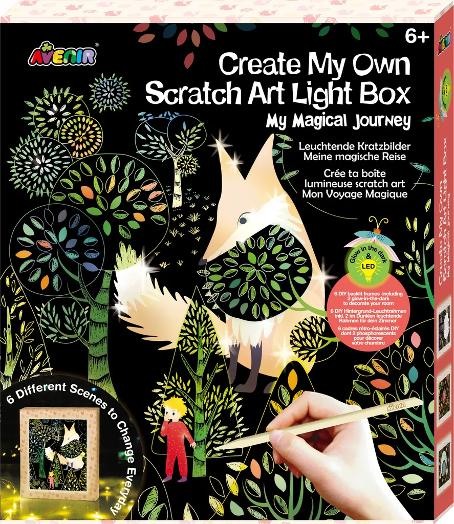 Occuper les Enfants avec les Images à Gratter Lumineuses Voyage Magique