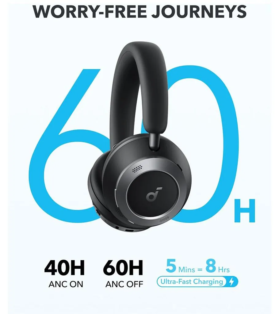 Casque sans fil Anker Soundcore Space One Pro Noir Réduction Bruit Active