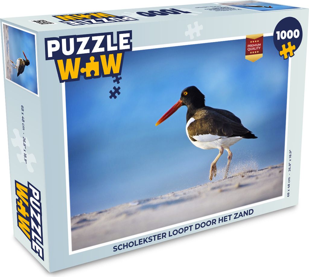 MuchoWow Puzzle 1000 Teile Austernfischer auf dem Sand - Erwachsene - Rätsel