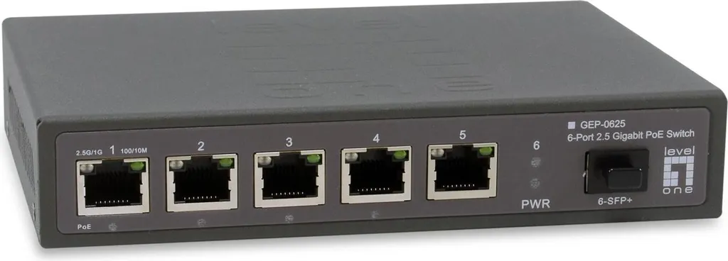 LevelOne GEP-0625 Switch 2.5GbE PoE+ 6 Porte | Upgrade Rete Professionale