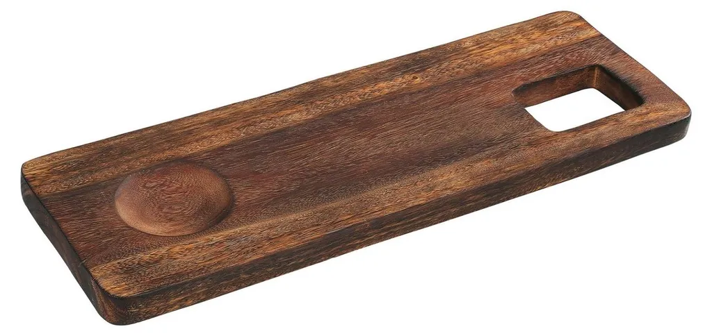 Plateau Zassenhaus 58x20 cm bois d'acacia massif, finition huilée 59120