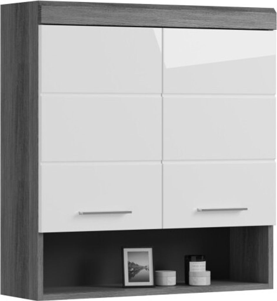 Meublorama XX-X06B2723, Silber, 2 Tür(en), 1 Regale, 240 mm, 740 mm, 790 mm