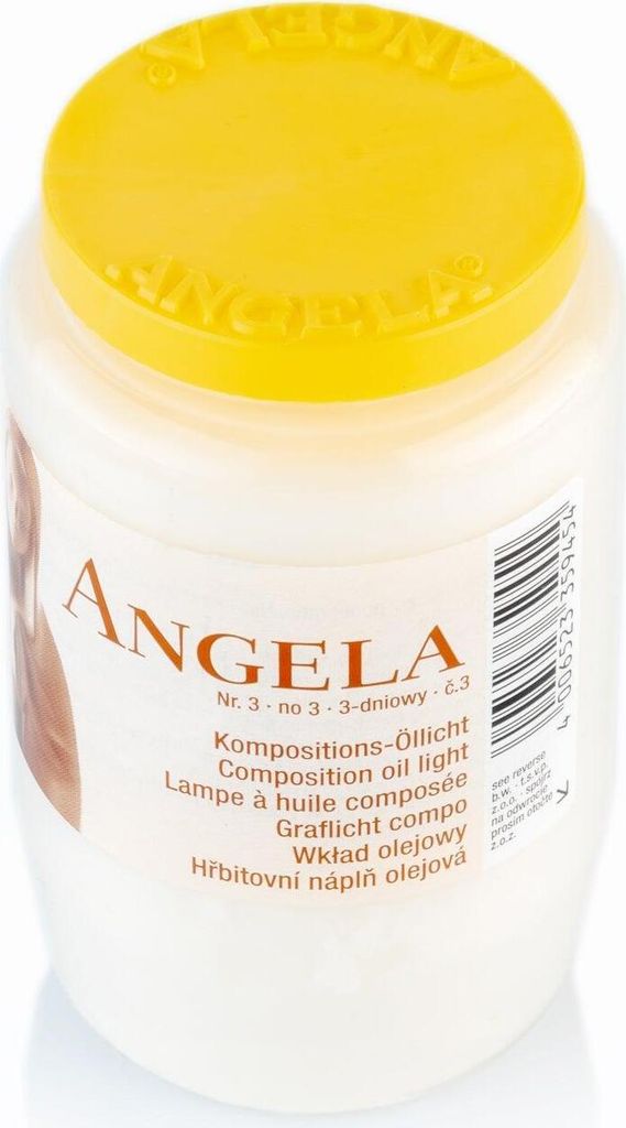 ANGELA-Kompositionsöllicht Nr. 3, Weiß, BOLSIUS, 95/55 mm, Brenndauer ca. 52h, Karton mit 20 Stück