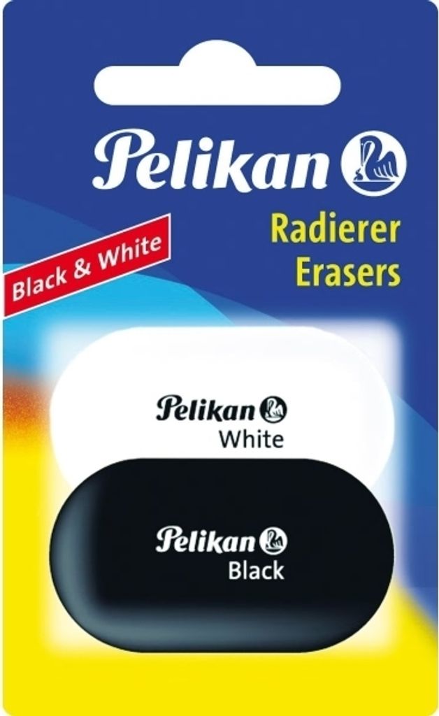 Pelikan Black and White Radierer - schwarz und weiß - 2 Produktbild 
