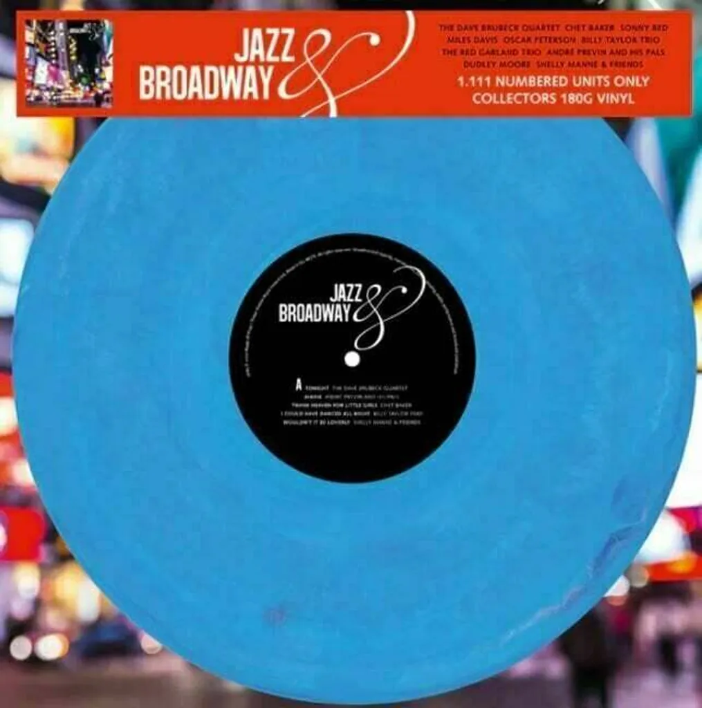 Vinyle Bleu Marbré Jazz Broadway LP Édition Limitée Multi-Artistes