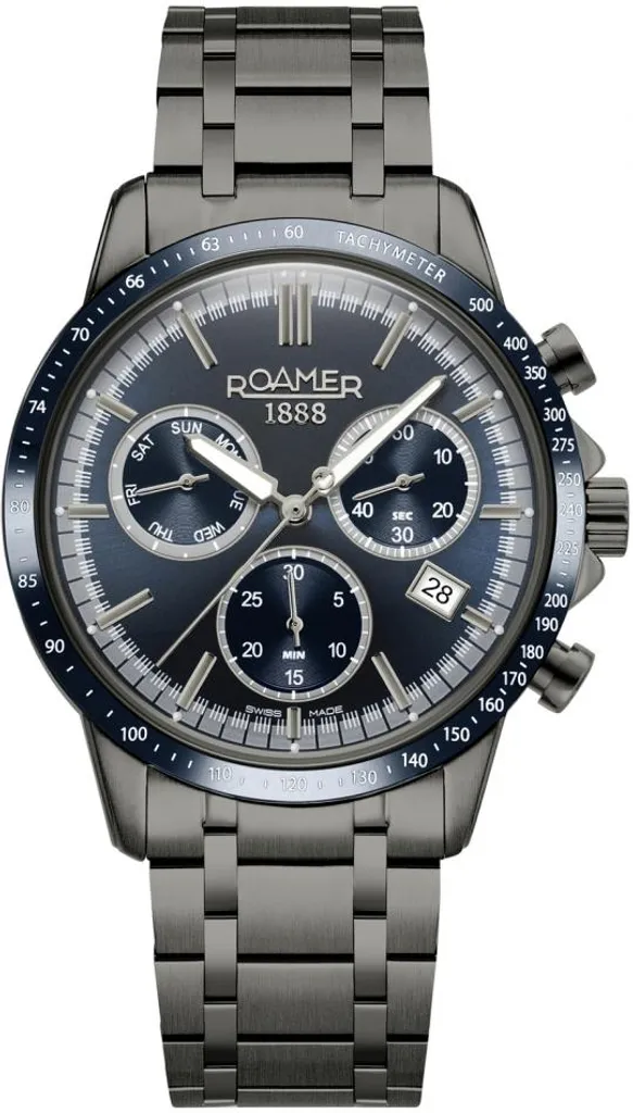 Montre de Sport Étanche pour Homme Roamer Bleu Marine Modèle 968988