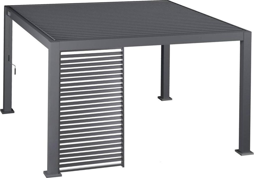 Jalousie für bioklimatische pergola "evora" - 1 3 seite - 1,2 x 2,3 m graphit - Hespéride