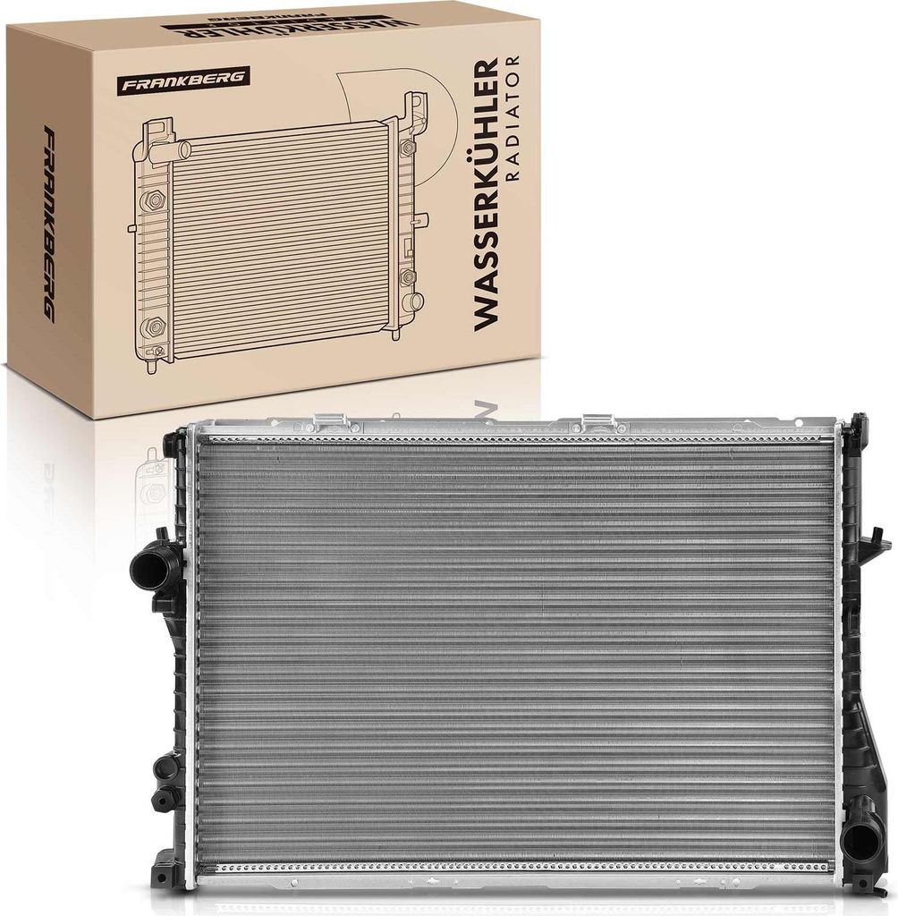 Frankberg 1x Kühler Wasserkühler Motorkühler für BMW 5er Touring E39 7er E38 525td 725tds