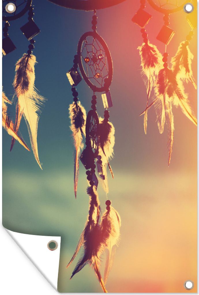 MuchoWow 80x120 cm Outdoor-Poster Gartendeko Sichtschutz Garten Poster für den Garten Die Traumfänger am Himmel